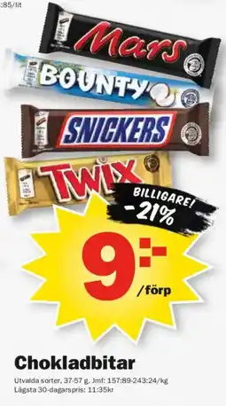 Pekås Chokladbitar erbjuda
