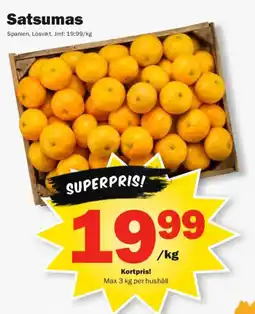 Pekås Satsumas erbjuda