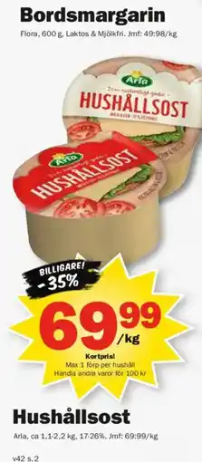 Pekås Arla Hushållsost erbjuda