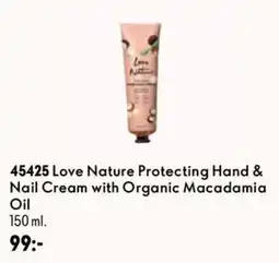 Oriflame Love Nature Protecting Hand & Nail Cream with Organic Macadamia Oil erbjuda