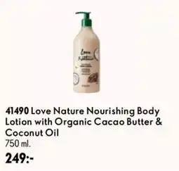 Oriflame Love Nature Nourishing Body Lotion with Organic Cacao Butter & Coconut Oil erbjuda