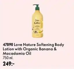 Oriflame Love Nature Softening Body Lotion with Organic Banana & Macadamia Oil erbjuda