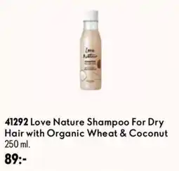 Oriflame Love Nature Shampoo For Dry Hair with Organic Wheat & Coconut erbjuda