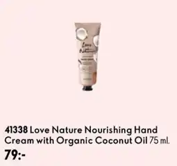 Oriflame Love Nature Nourishing Hand Cream with Organic Coconut Oil erbjuda