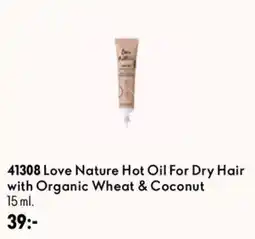 Oriflame Love Nature Hot Oil For Dry Hair with Organic Wheat & Coconut erbjuda