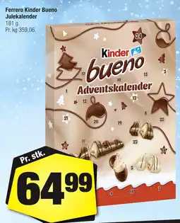 Calle Ferrero Kinder Bueno Julekalender erbjuda