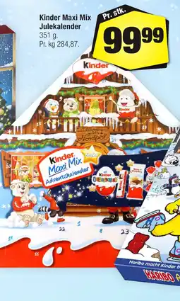 Calle Kinder Maxi Mix Julekalender erbjuda