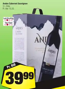 Calle Andes cabernet sauvignon erbjuda