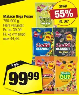 Calle Malaco Giga Poser erbjuda