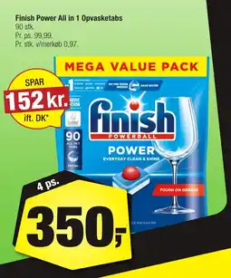 Calle Finish Power All in 1 Opvasketabs erbjuda