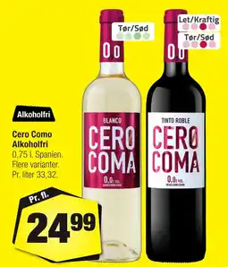 Calle Cero Como Alkoholfri erbjuda