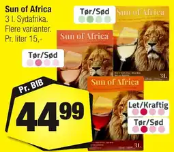 Calle Sun of Africa erbjuda
