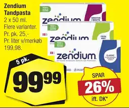 Calle Zendium tandpasta erbjuda