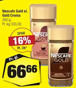 Calle Nescafe Gold el. Gold Crema erbjuda