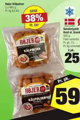 Calle Højer kålpølser erbjuda