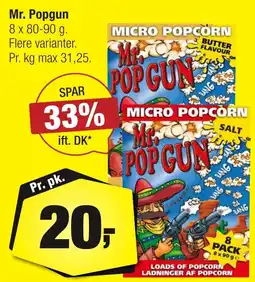 Calle Mr. Popgun micro popcorn erbjuda
