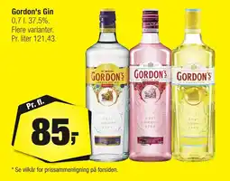 Calle Gordon's Gin erbjuda