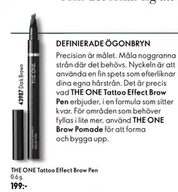 Oriflame The One Tattoo Effect Brow Pen erbjuda