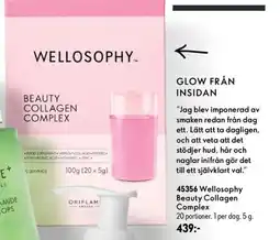 Oriflame Welloosophy beauty collagen complex erbjuda