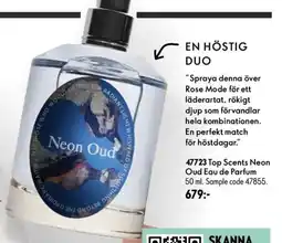 Oriflame Top Scents Neon Oud Eau de Parfum erbjuda