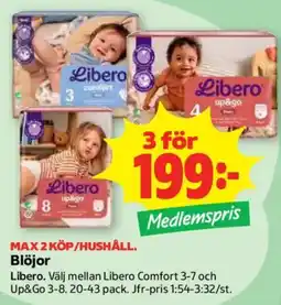 Stora Coop Libero blöjor erbjuda