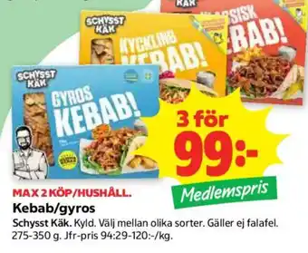 Schysst Käk kebab/gyros