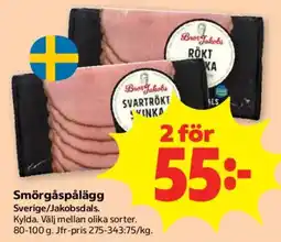 Stora Coop Bro Jakobs smörgåspålägg erbjuda