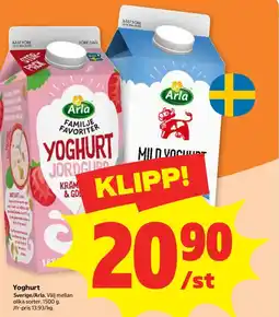 Stora Coop Arla Yoghurt erbjuda