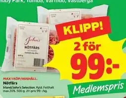 Stora Coop Nötfärs, Medlemspris erbjuda
