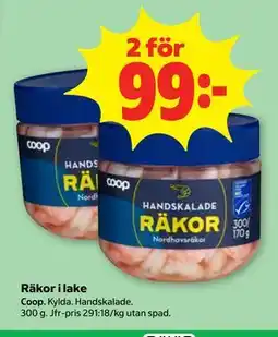 Stora Coop Räkor i lake erbjuda
