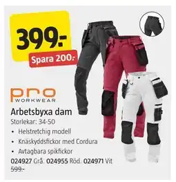 Jula Arbetsbyxa dam erbjuda