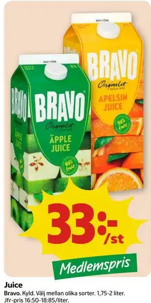Juice, Medlemspris
