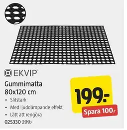 Jula Gummimatta 80x120 cm erbjuda