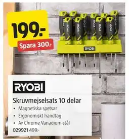 Jula Skruvmejselsats 10 delar erbjuda