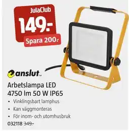 Jula Arbetslampa LED 4750 lm 50 W IP65 erbjuda
