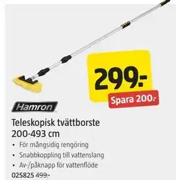 Jula Teleskopisk tvättborste 200-493 cm erbjuda