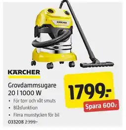 Jula Grovdammsugare 20 l 1000 W erbjuda