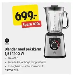 Jula Blender med pekskärm 1,5 l 1200 W erbjuda