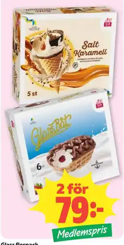 Coop Daglivs Sia glass flerpack erbjuda