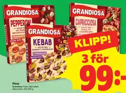 Stora Coop Grandiosa pizza erbjuda