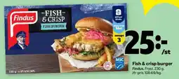 Stora Coop Findus fish & crisp burger erbjuda