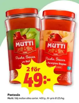 Stora Coop MUTTI Pastasås erbjuda