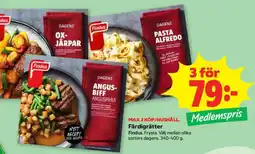 Stora Coop Findus färdigrätter erbjuda
