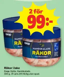 Stora Coop Coop räkor i lake erbjuda