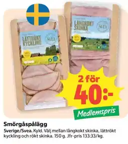 Coop Daglivs Svea smörgåspålegg erbjuda