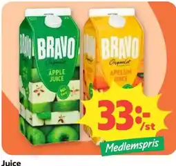 Coop Daglivs Bravo juice erbjuda