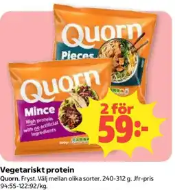 Coop Daglivs Quorn Vegetariskt protein erbjuda