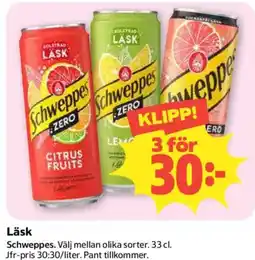 Coop Daglivs Schweppes Läsk erbjuda