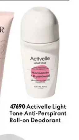 Oriflame Roll-on Deodorant Activelle Light Tone Anti-Perspirant erbjuda