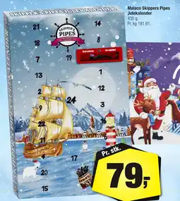 Calle Malaco Skippers Pipes Julekalender erbjuda